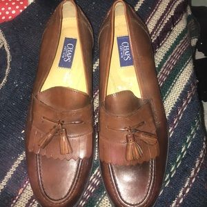 Mint Men’s Sz.8 leather RL chaps tassel loafers